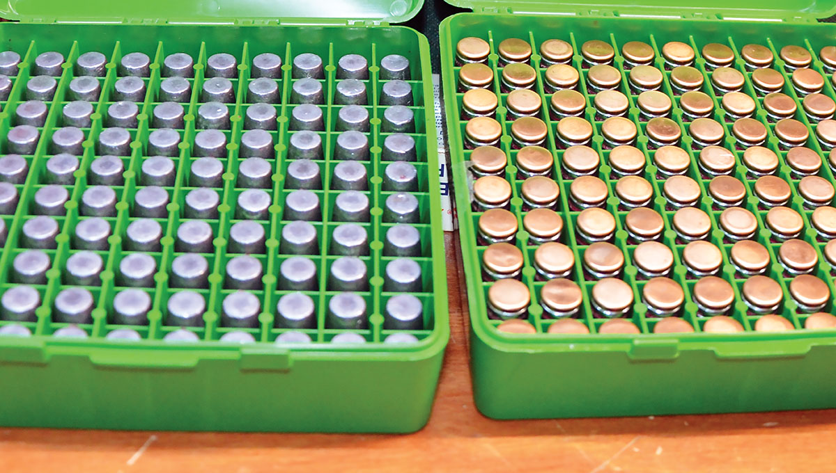 All bullets with gas checks come in reusable compartmented plastic boxes made by MTM Case-Gard. Those, as well as plain-base bullets in sturdy cardboard boxes, are packed so securely that they seldom suffer damage during USPS Priority Mail shipment.